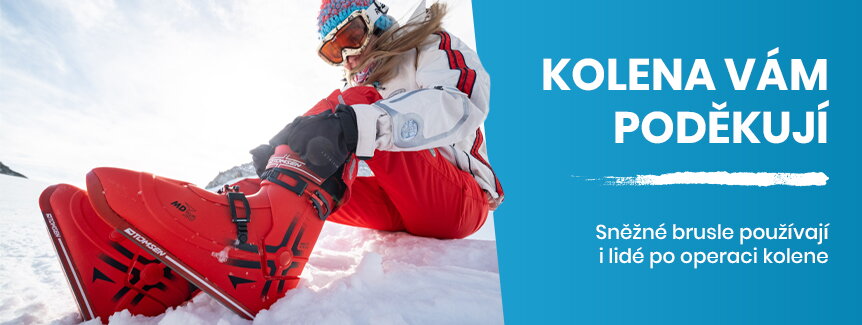 Sněžné brusle kolena